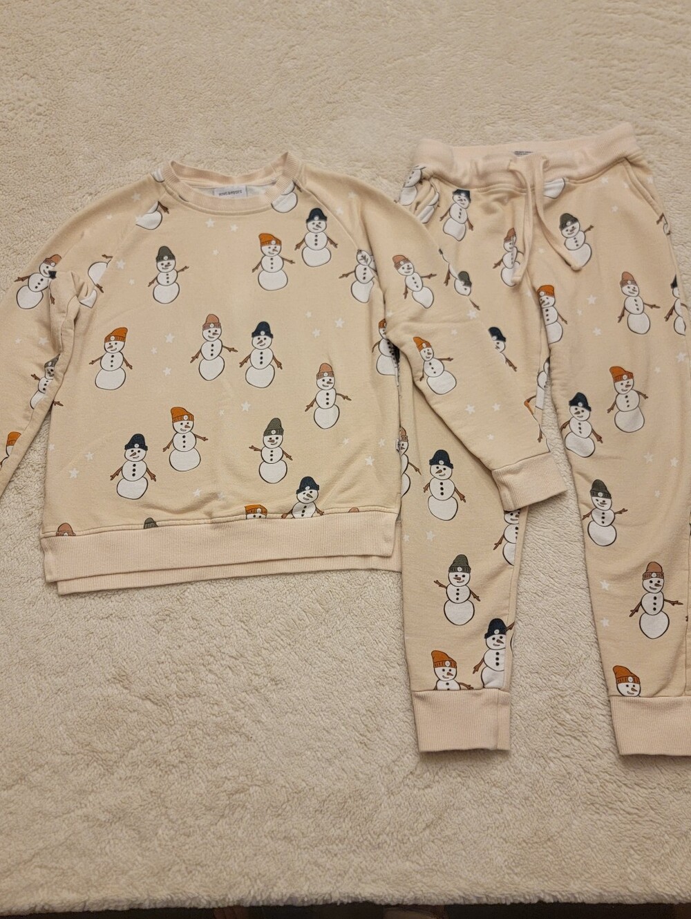 Bums & Roses "Say It Ain't Snow" Bamboo Crew Neck Sweatshirt And Jogger Set